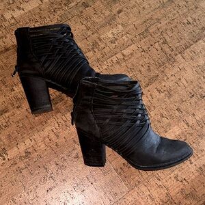 Black booties size 8
